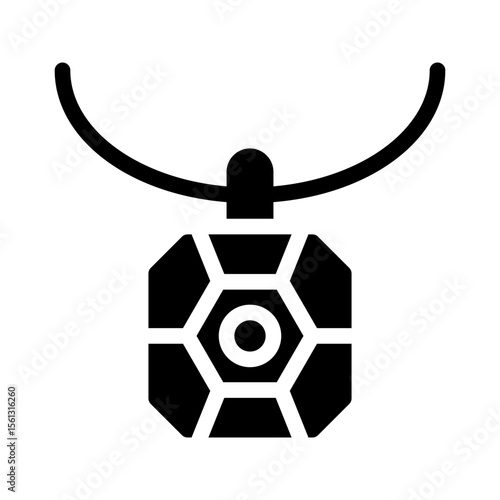 gem pendant glyph icon