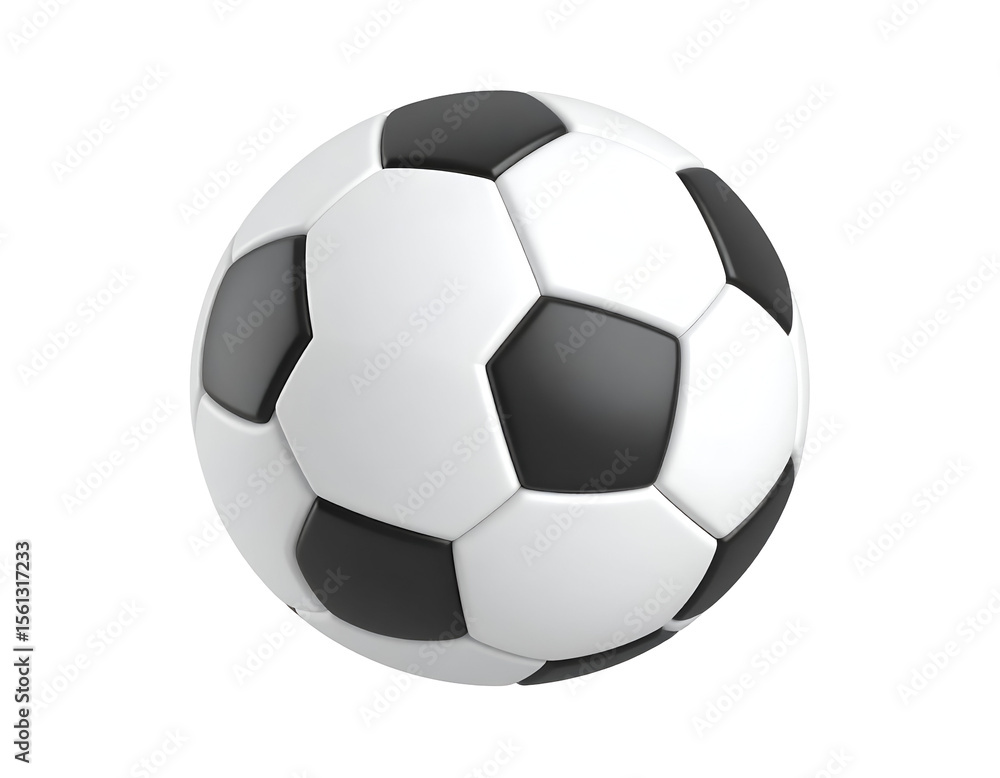 3D Soccer Ball Graphic 3D Soccer Ball Graphic