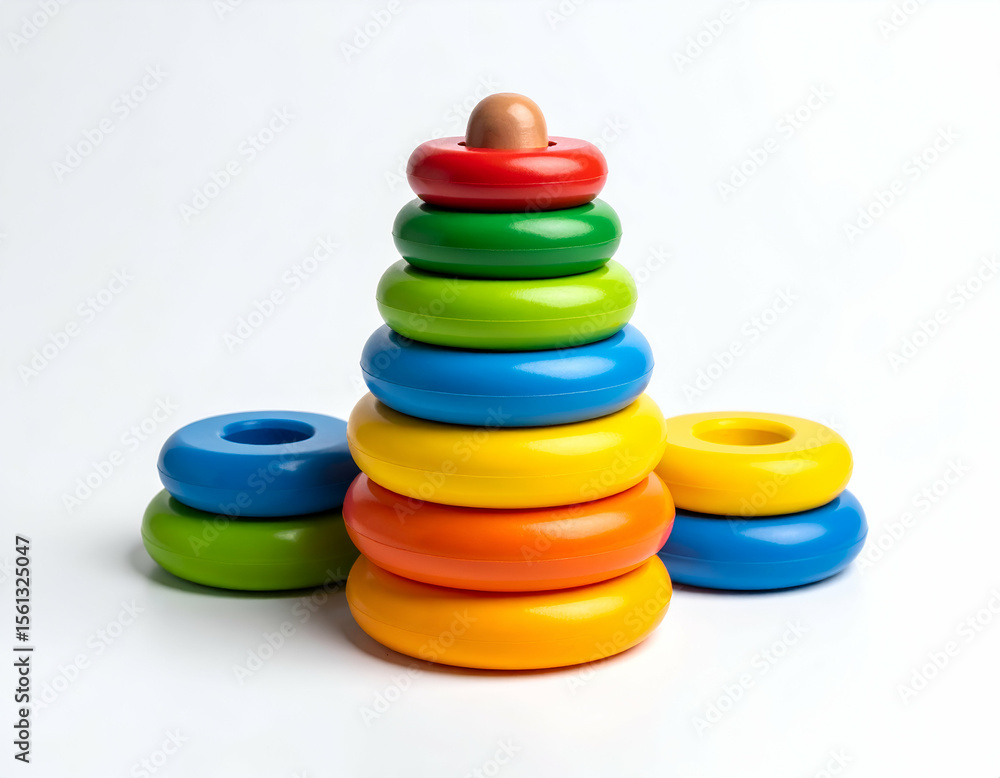 Colorful Stacking Rings Toy Zoom in on Textured Surfaces for Baby Development Colorful Stacking Rings Toy Zoom in on Textured Surfaces for Baby Development