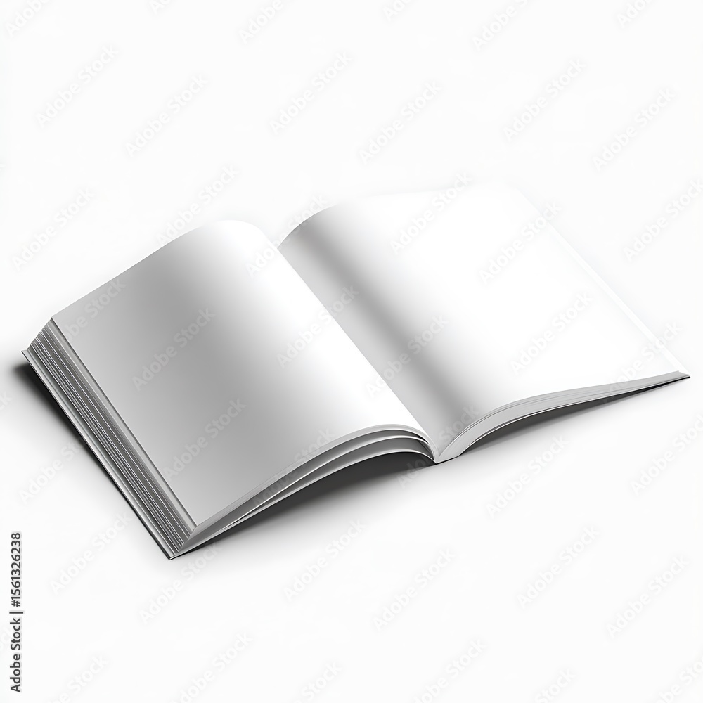 Blank Open Book Mockup: Clean, Modern, and Minimalist Design for Branding and Publishing. Blank Open Book Mockup: Clean, Modern, and Minimalist Design for Branding and Publishing.