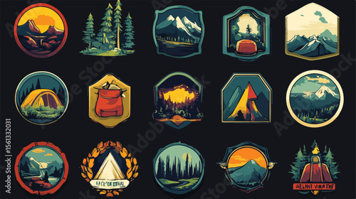 Exciting Outdoor Adventure Letterings Bundle Concept