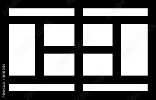 Vector top view of a tennis court with marked lines.