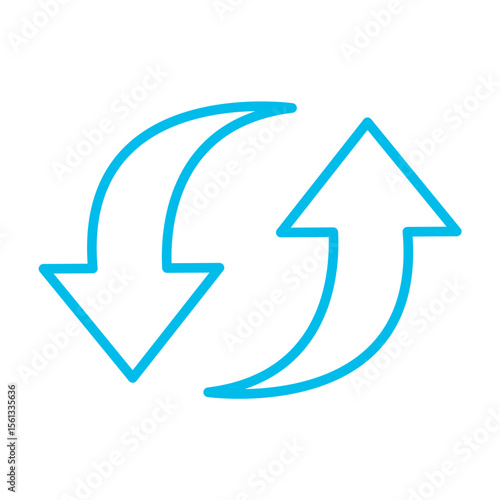 Free Download Arrows. Arrow with loop image. Cycle. Going around. Cycle. Reincarnation. Sustainability. blue. Arrow. - GFXLoad