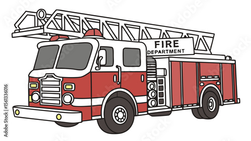 fire truck vector illustration