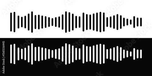 Sound wave collection for music. Audio Waves Logo Vector. audio signal icon. sound waves symbol. music pulse sign. Record interface icons.