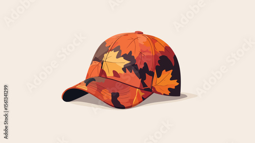 Autumn Clothes Accessories Flat Vector Illustration