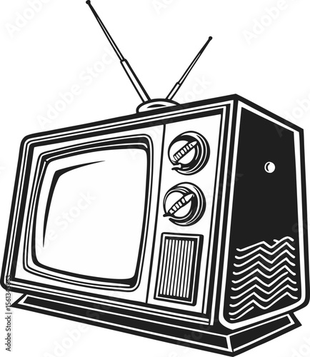 retro tv set