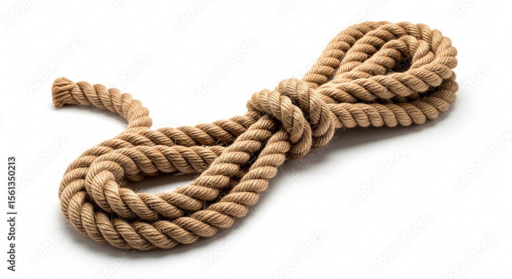 Obraz premium Rope on white background isolated