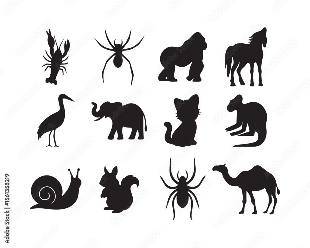 Fototapeta premium Animal Silhouette SVG