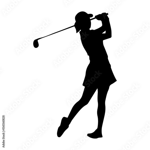 golf player silhouette