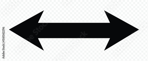 Double-Headed Arrow Icon - Left Right Directional Symbol