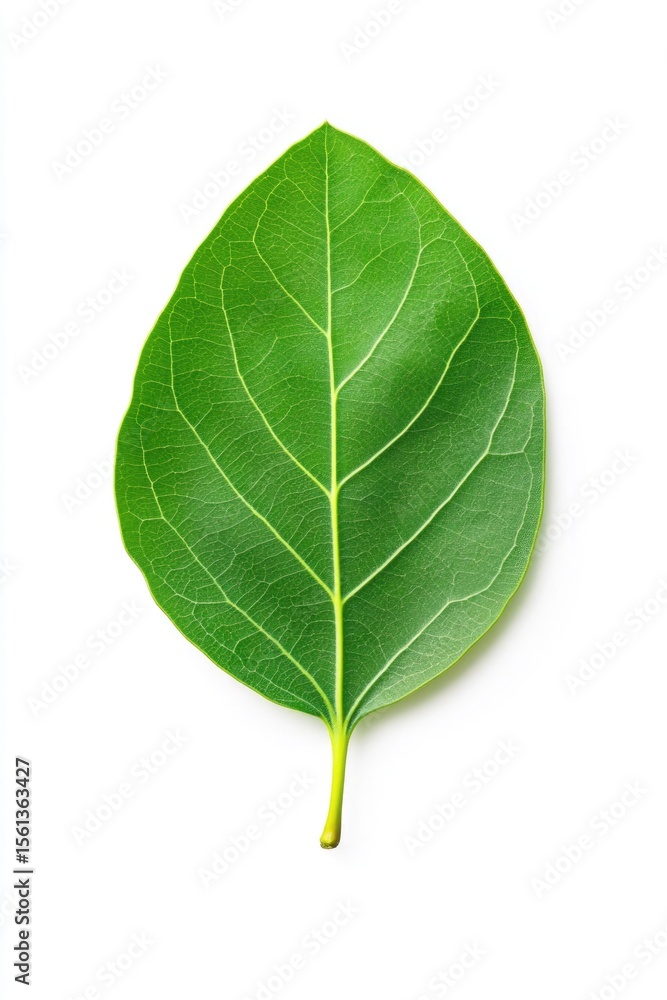 Obraz premium Green leaf isolated on white background