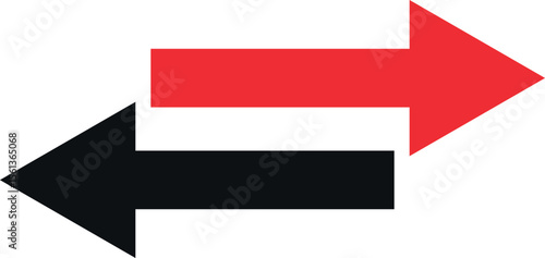 Two opposing arrows illustrate a choice or dual direction.