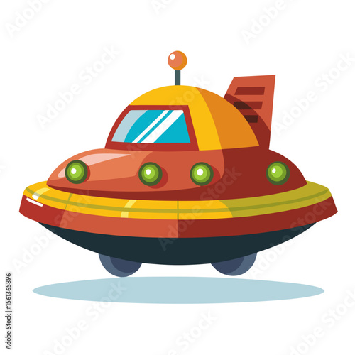 cartoon car on a white background
