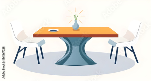 dining room furniture, home interior vector, kitchen furniture, dining table set, table and chairs illustration, table and chairs clipart, table and chairs icon, wooden table and chairs, modern dining