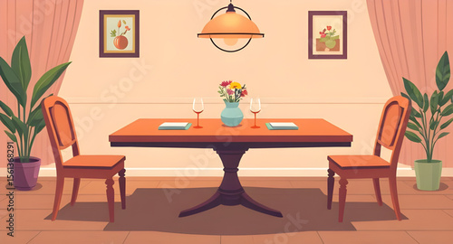dining table clipart, dining table icon, modern dining table, wooden dining table, interior furniture vector, dining room interior, dining table isolated, dining furniture design, table graphic, dinin