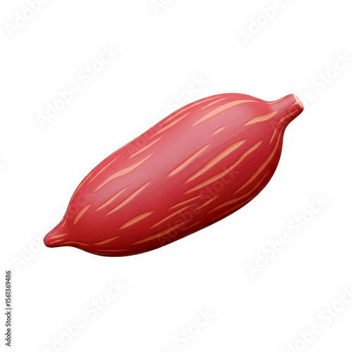 Human Muscle Anatomy: Detailed 3D Illustration of a Striated Muscle Fiber