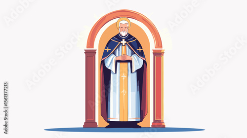 Catholic Church Bishop Religious Priest Flat Ve