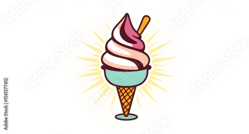ice cream cone artwork, vector dessert emoji, cone dessert emoji style, frozen dessert icon set, cone pictogram vector, artisanal ice cream cone, ice cream graphic pack, cone branding design, ice crea