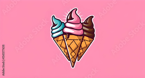 ice cream cone artwork, vector dessert emoji, cone dessert emoji style, frozen dessert icon set, cone pictogram vector, artisanal ice cream cone, ice cream graphic pack, cone branding design, ice crea