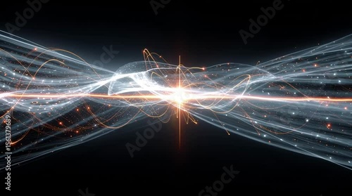 High-Energy Particle Collision Simulation with Light Trails