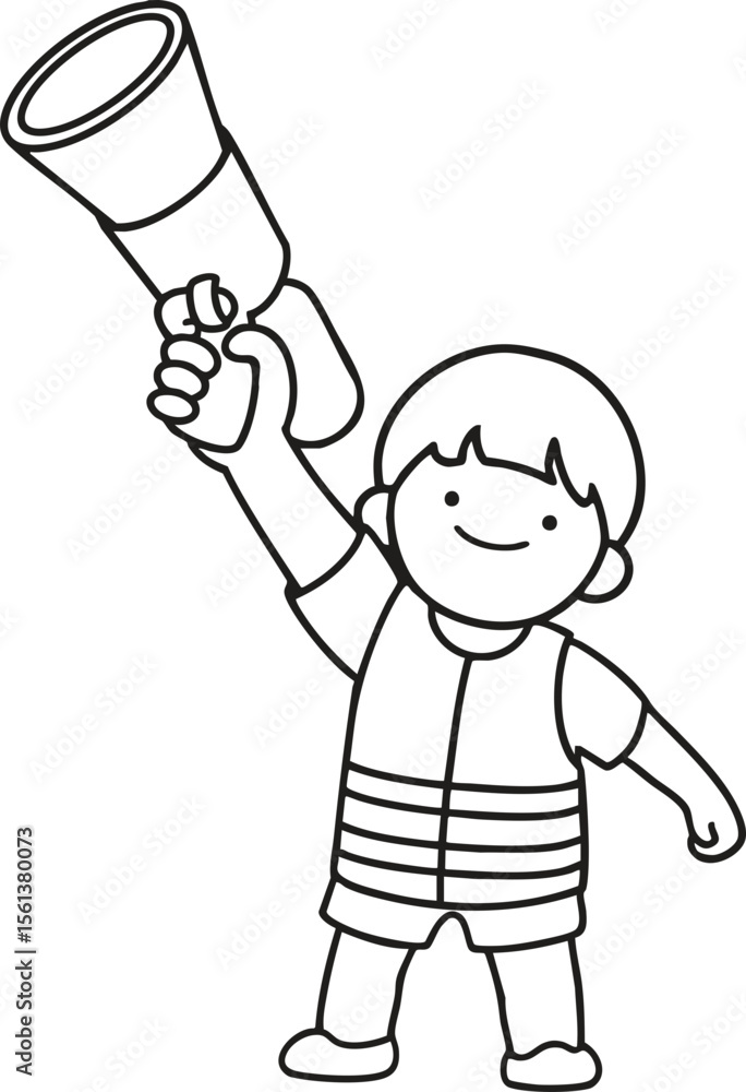 cartoon boy with a water gun cartoon boy with a water gun