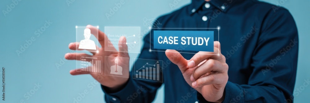 custom made wallpaper toronto digitalA person interacts with holographic case study information.