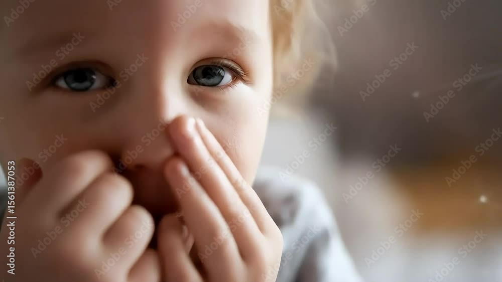 A child rubs their eyes, appearing to suffer from allergies, with a microscopic allergen superimposed in the foreground, highlighting the cause
A child rubs their eyes, appearing to suffer from allergies, with a microscopic allergen superimposed in the foreground, highlighting the cause
