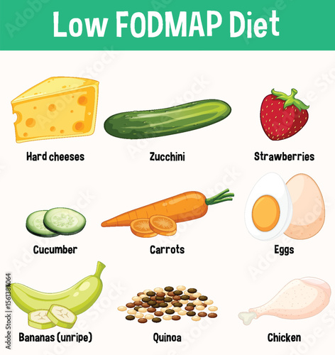Low FODMAP Diet Food Illustration Guide
