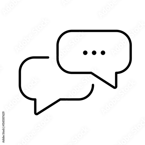 Speech and messaging icon