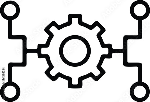 Gear connections icon