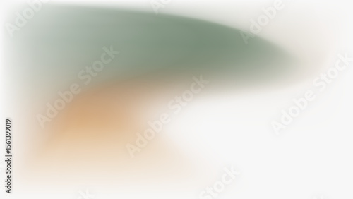 Abstract blurred green and beige design.