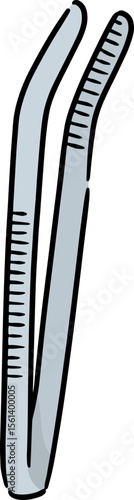 Illustration of forceps
