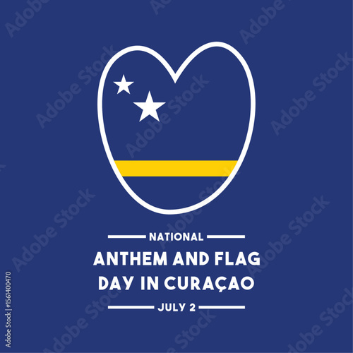 National Anthem and Flag Day in Curaçao. July 2.