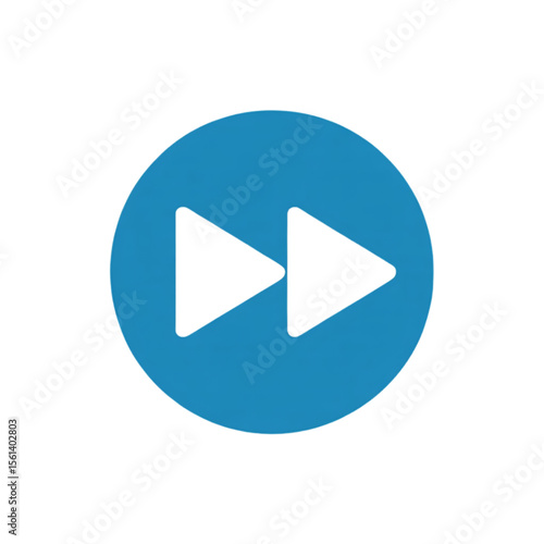 Free Download Blue fast forward symbol isolated on a transparent background - GFXLoad