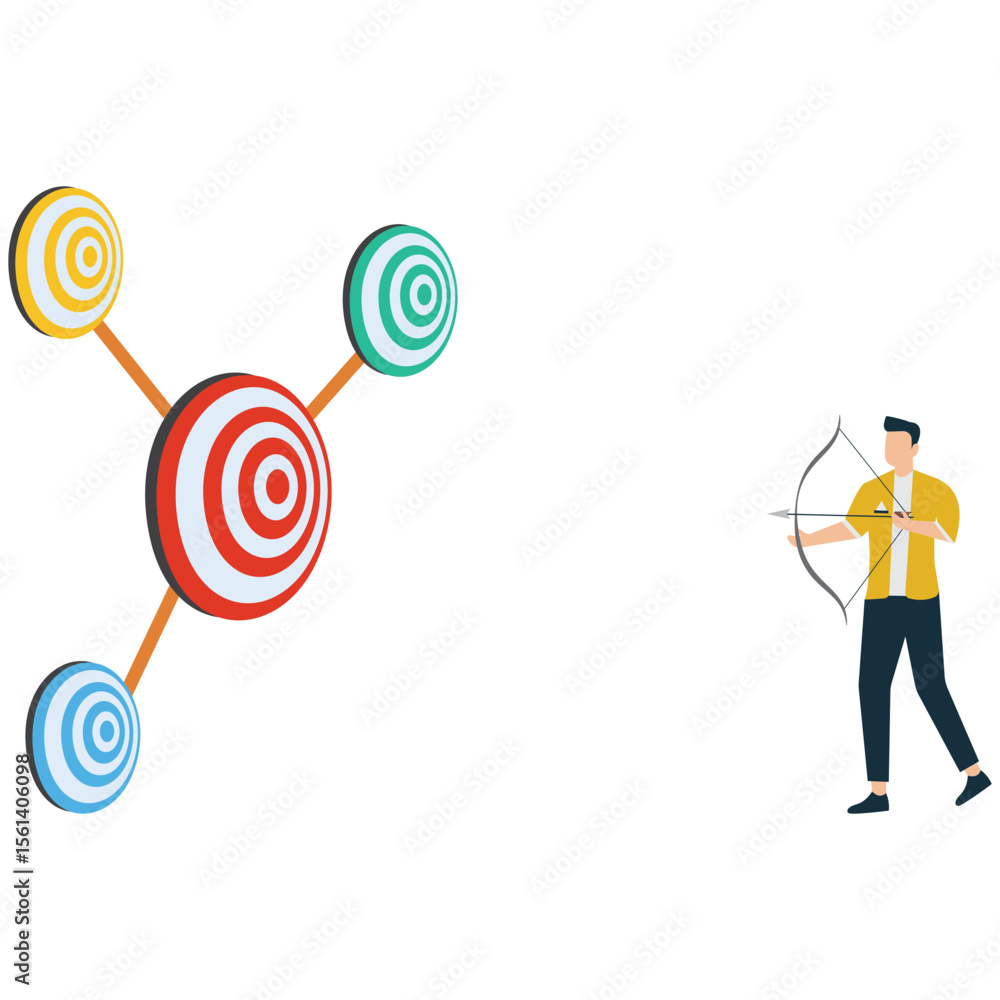Business Leader Managing Multiple Goals Business Leader Managing Multiple Goals
