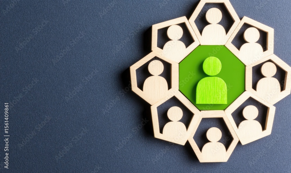 Fototapeta premium Teamwork, collaboration, and leadership concept