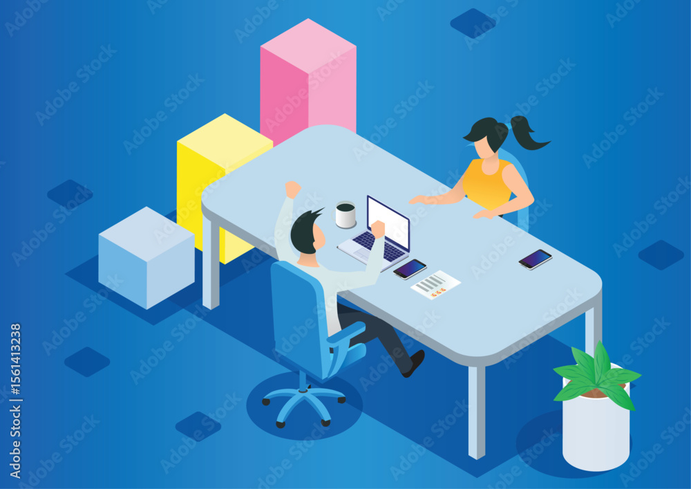 Project management and financial report strategy. Consulting team. Collaboration concept with collaborative people. Isometric business analysis planning. Flat isometric characters vector illustration. Project management and financial report strategy. Consulting team. Collaboration concept with collaborative people. Isometric business analysis planning. Flat isometric characters vector illustration.
