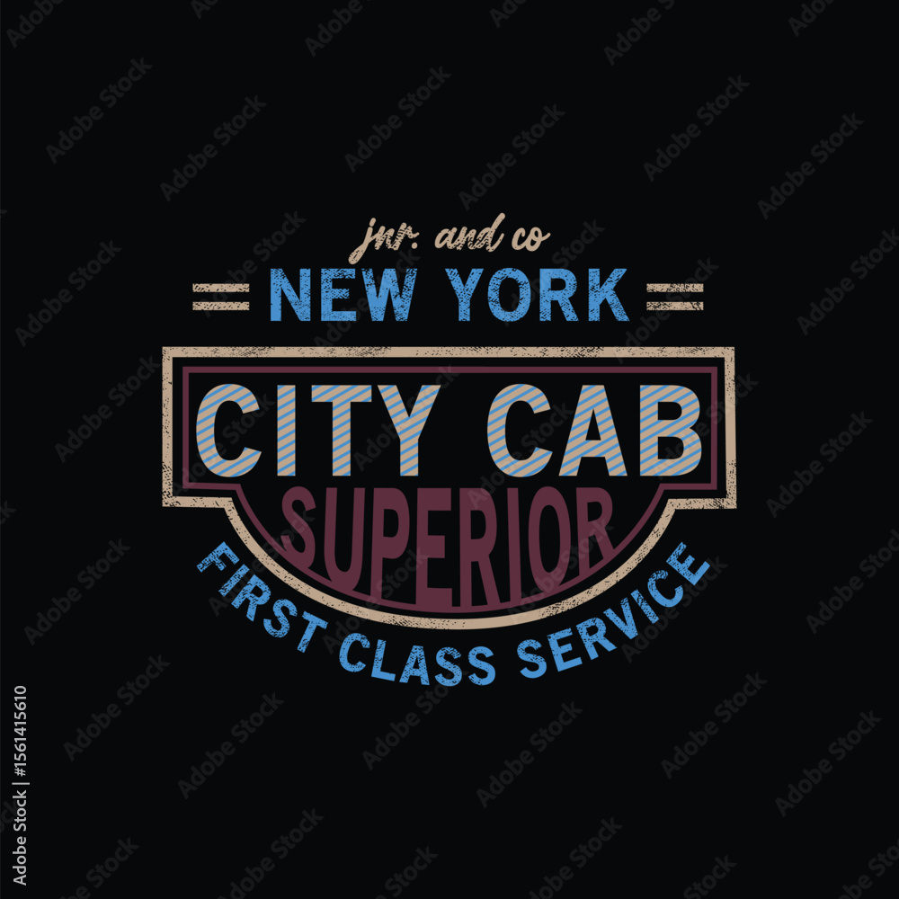 Obraz premium New York City Cab - Superior First Class Service