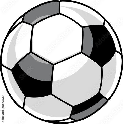 A Soccer Football ball cartoon sports icon illustration