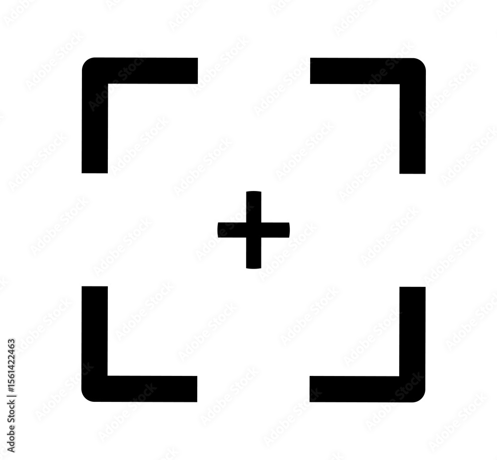Obraz premium focus lens icon. target icon on white background