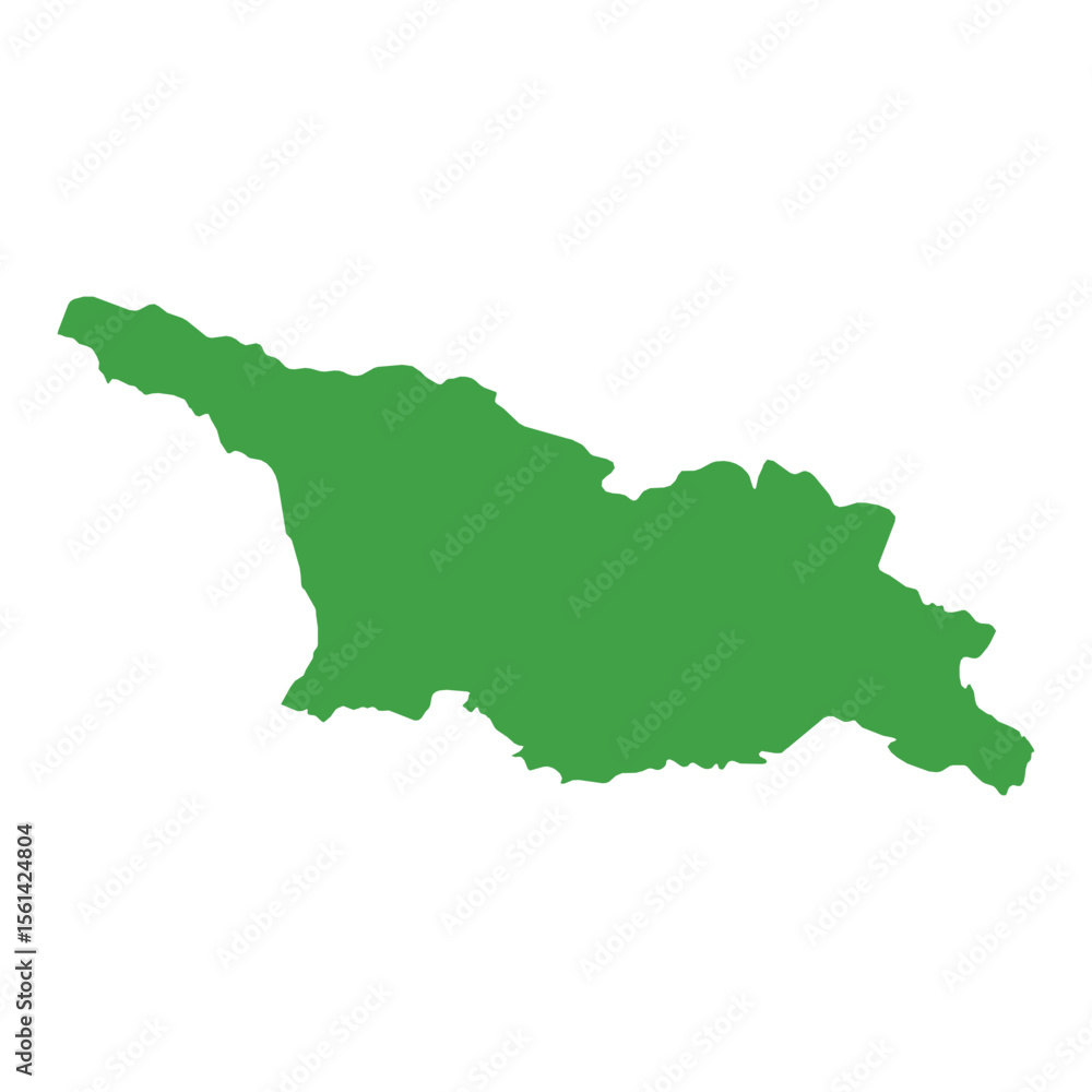Obraz premium Georgia Map Boundary