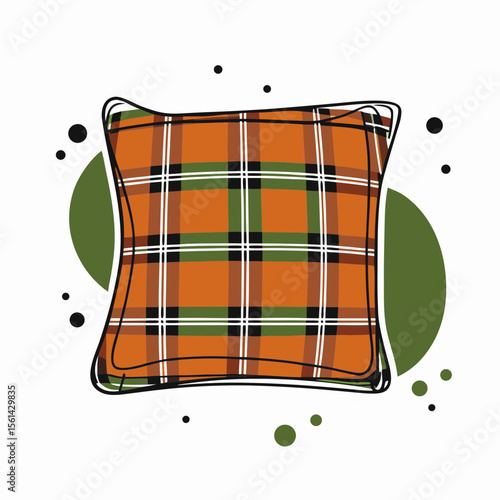 Plaid Pillow Design for Start of Fall and Autumn Equinox Decor, Cozy Home Aesthetics, Seasonal Style Inspiration, and Lifestyle Blogs  