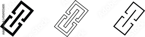 Attachment link icon set, Internet URL webpage url link vector. Chain, link symbol collection isolated on transparent background, Paperclip Hyperlink Icon. link From contact and communication device.