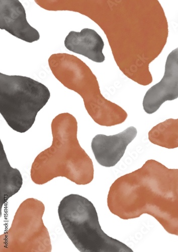 Image created by brush strokes Using bright colors, primary colors, and curved brush
strokes, use it as a background as an artistic work. Can be printed on cloth or other
objects as a background.