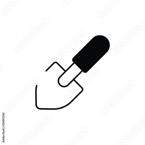 Shovel icon design with white background stock illustration