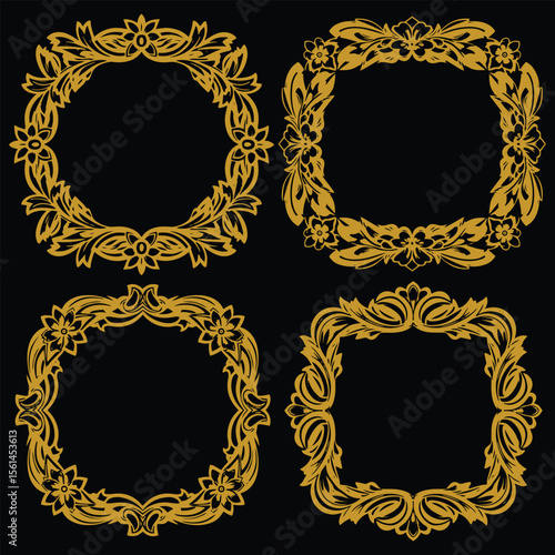 Ultimate Floral Borders Decorative Luminosity Collection Definitive Premium Design