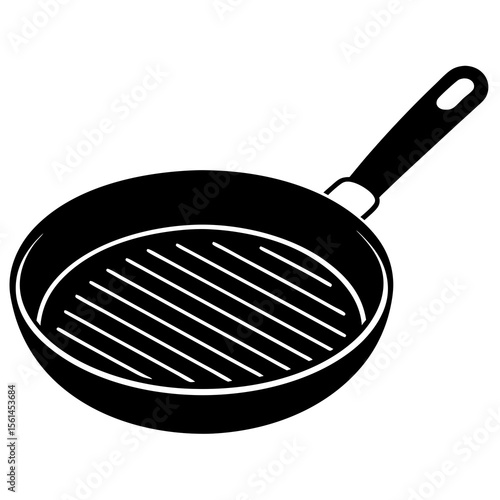 frying pan isolated on white