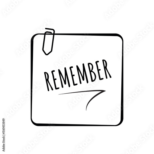 REMEMBER sign