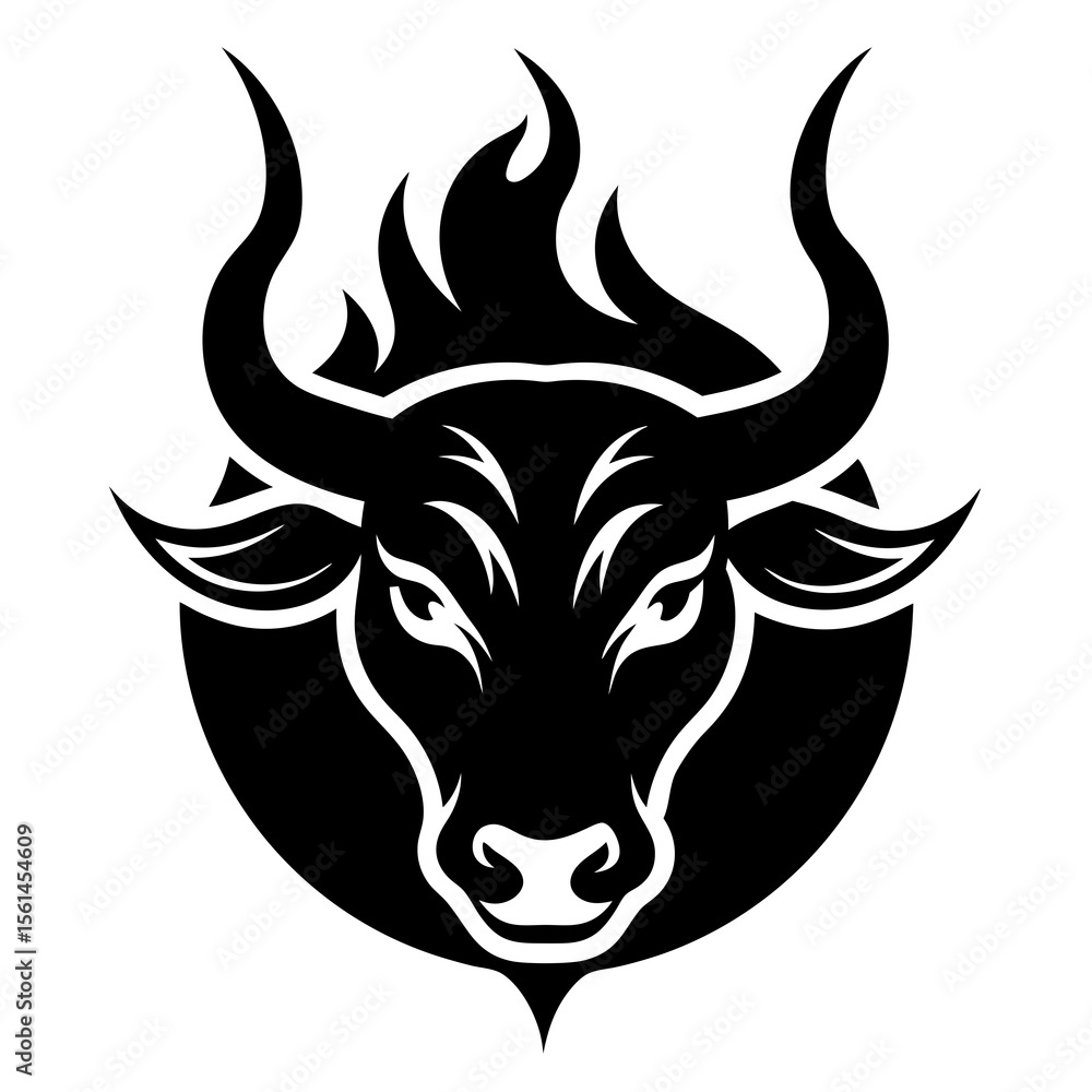 Fototapeta premium bull head icon